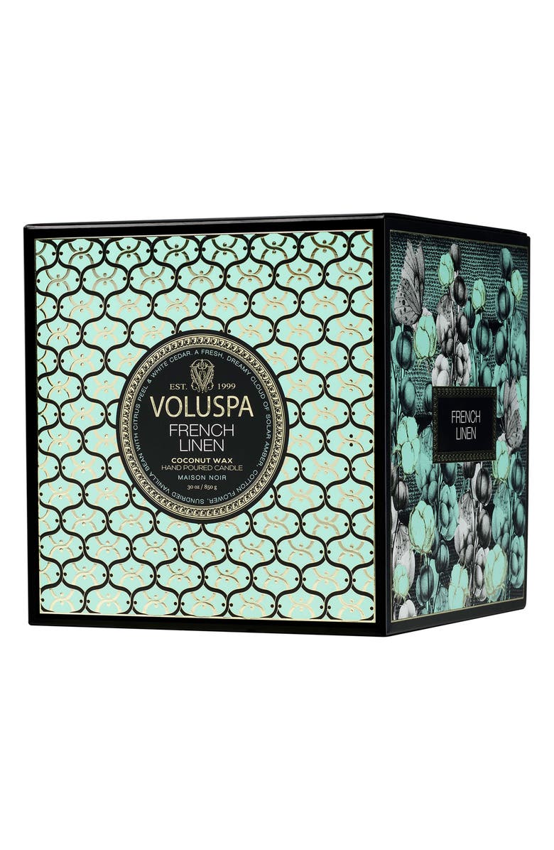 Voluspa French Linen Boxed Luxe Candle, Alternate, color, 