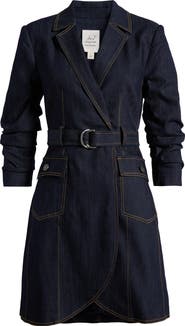 Cinq à Sept Jenessa Belted Denim Blazer Dress