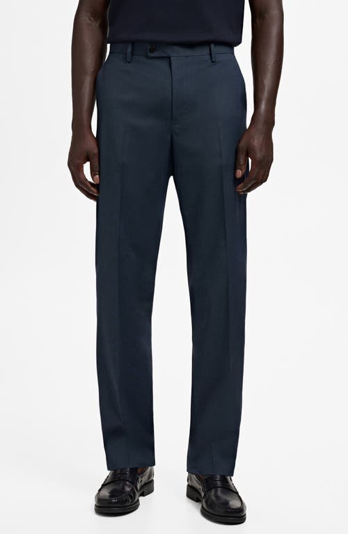 Mango London Regular Fit Dress Pants In Multi