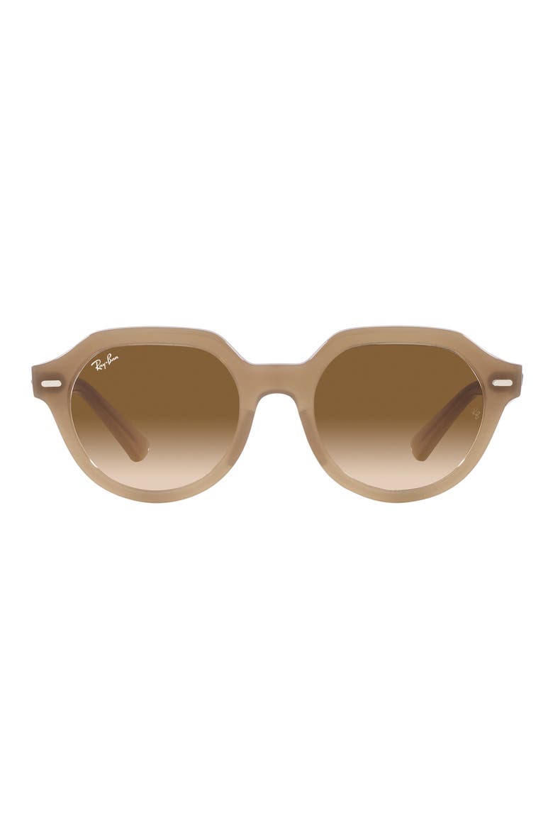 Gina 51mm Gradient Square Sunglasses, Main, color, BROWN GRADIENT