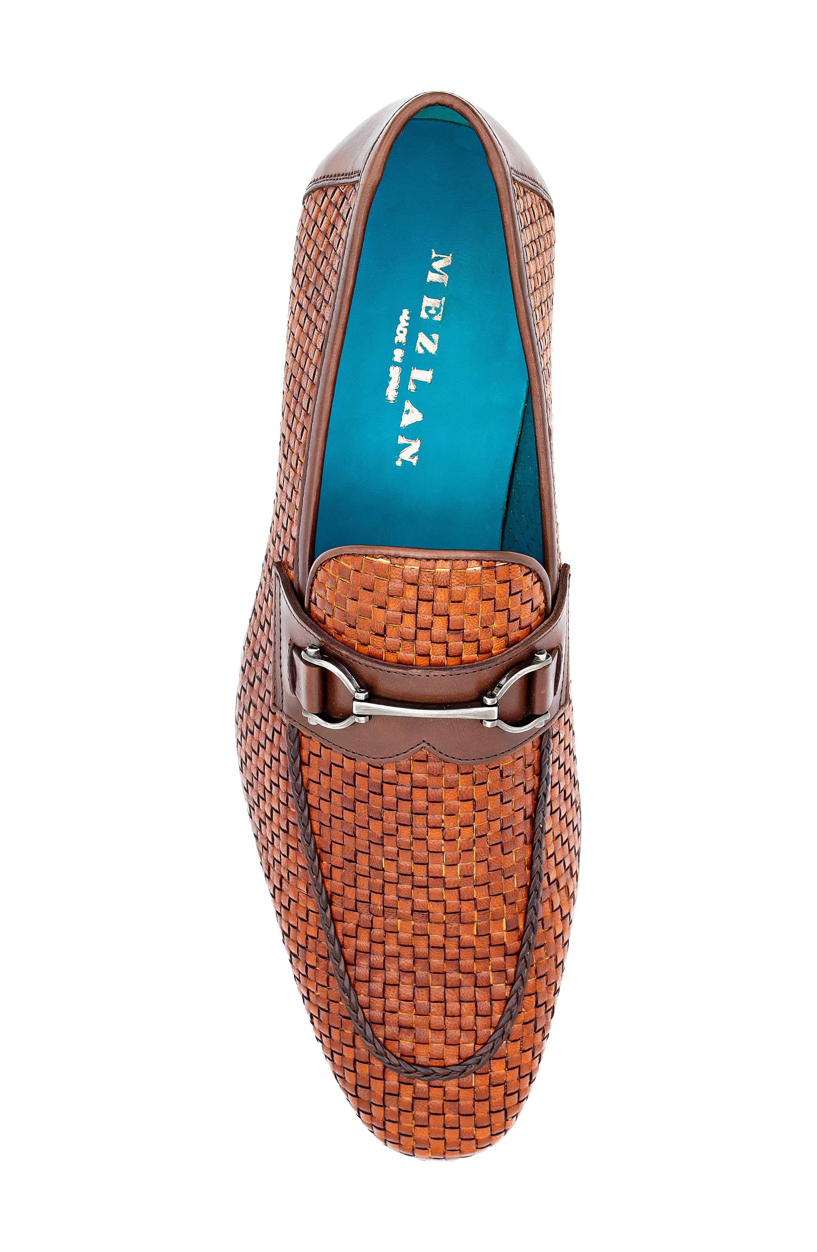 Salva Bit Ornament Leather Loafer, Alternate, color, COGNAC / BROWN