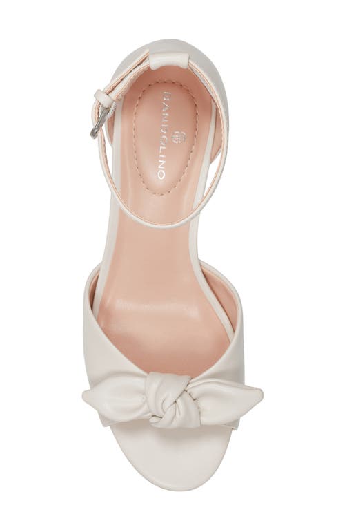Bandolino Andora Ankle Strap Kitten Heel Sandal In Ivory 150