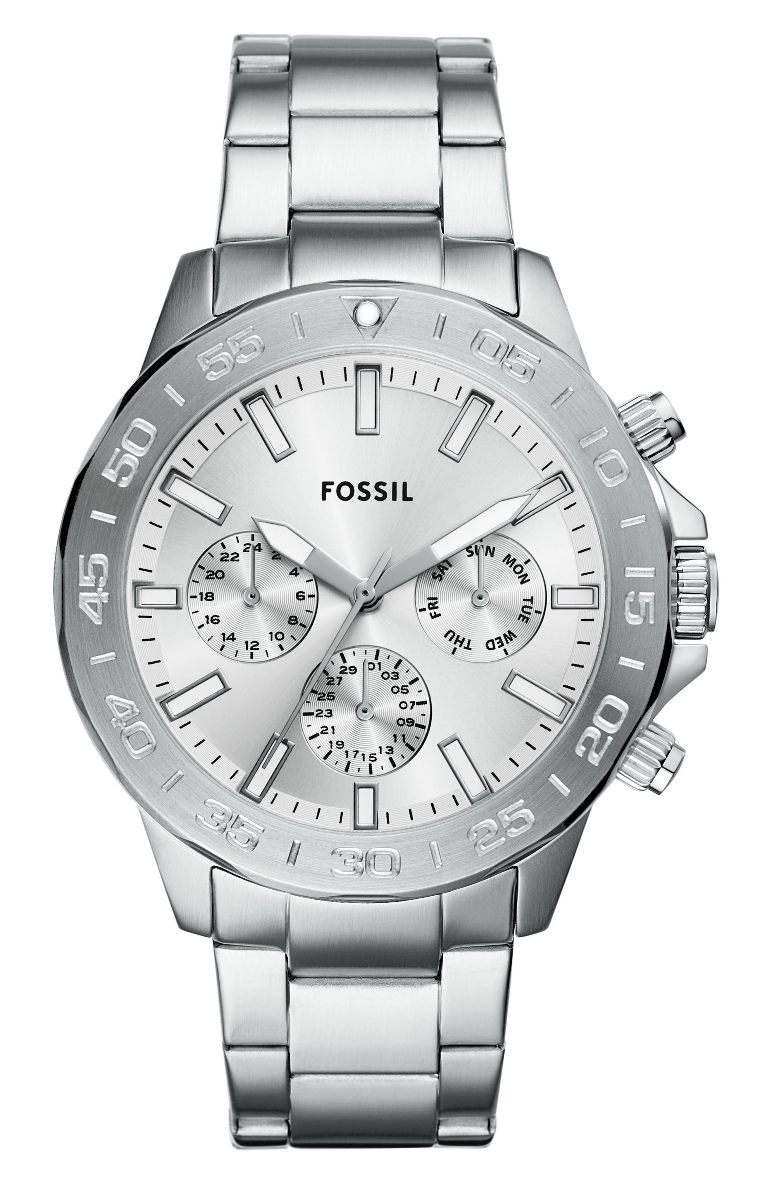 Fossil Bannon Multifunction Stainless Steel Watch