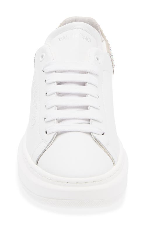 Valentino By Mario Valentino Fresia Sparkling Sneaker In White