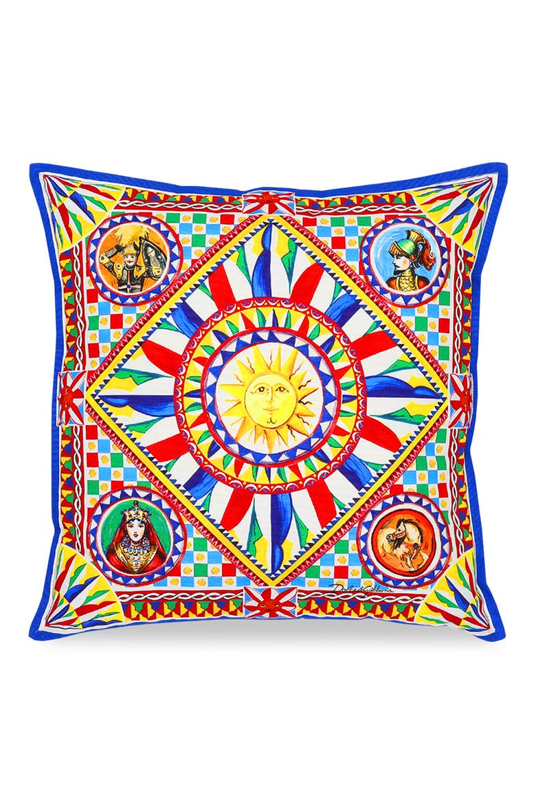 Carretto Canvas Accent Pillow, Main, color, MEDIUM YELLOW