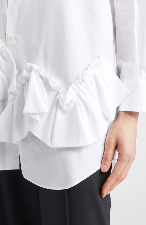 COMME DES GARÇONS COMME DES GARÇONS COMME DES GARÇONS COTTON BROADCLOTH BUTTON-UP SHIRT 