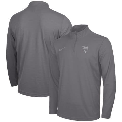 Men's Nike Charcoal Air Force Falcons APLS Fighting Falcon Collection Dri-FIT Intensity Quarter-Zip Pullover