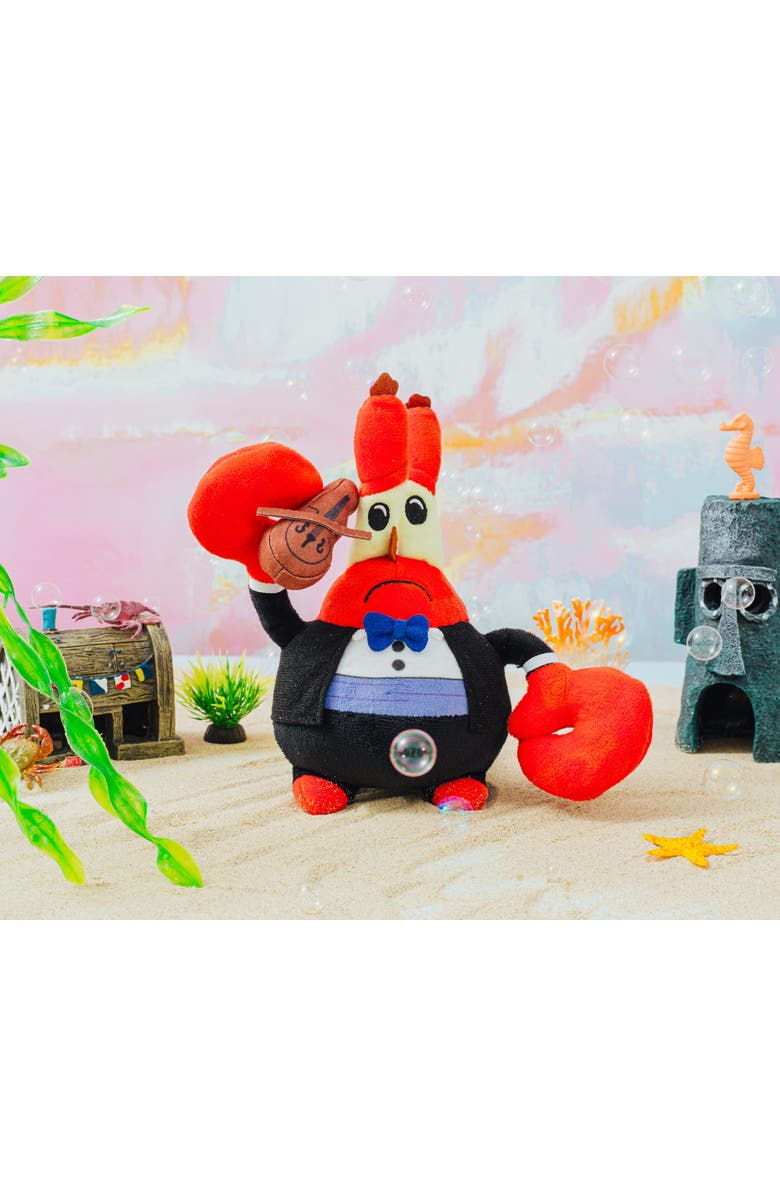 Toynk Nickelodeon SpongeBob SquarePants Mr. Krabs Violin 8-Inch Collector Plush Toy, Alternate, color, Red