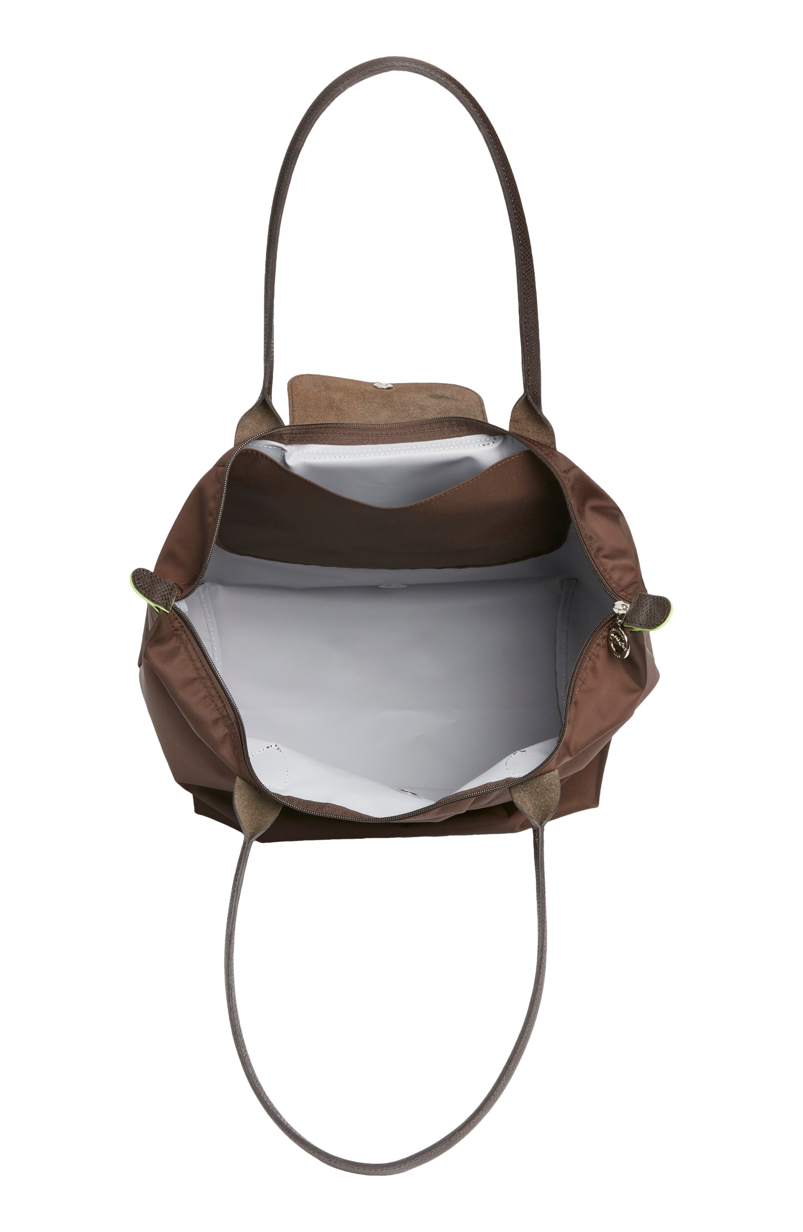 Longchamp Large Le Pliage Green Recycled Canvas Tote, Alternate, color, 