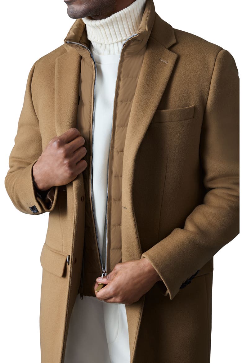 Skai-SLB Virgin Wool Coat with Removable Down Bib, Alternate, color, OTTER