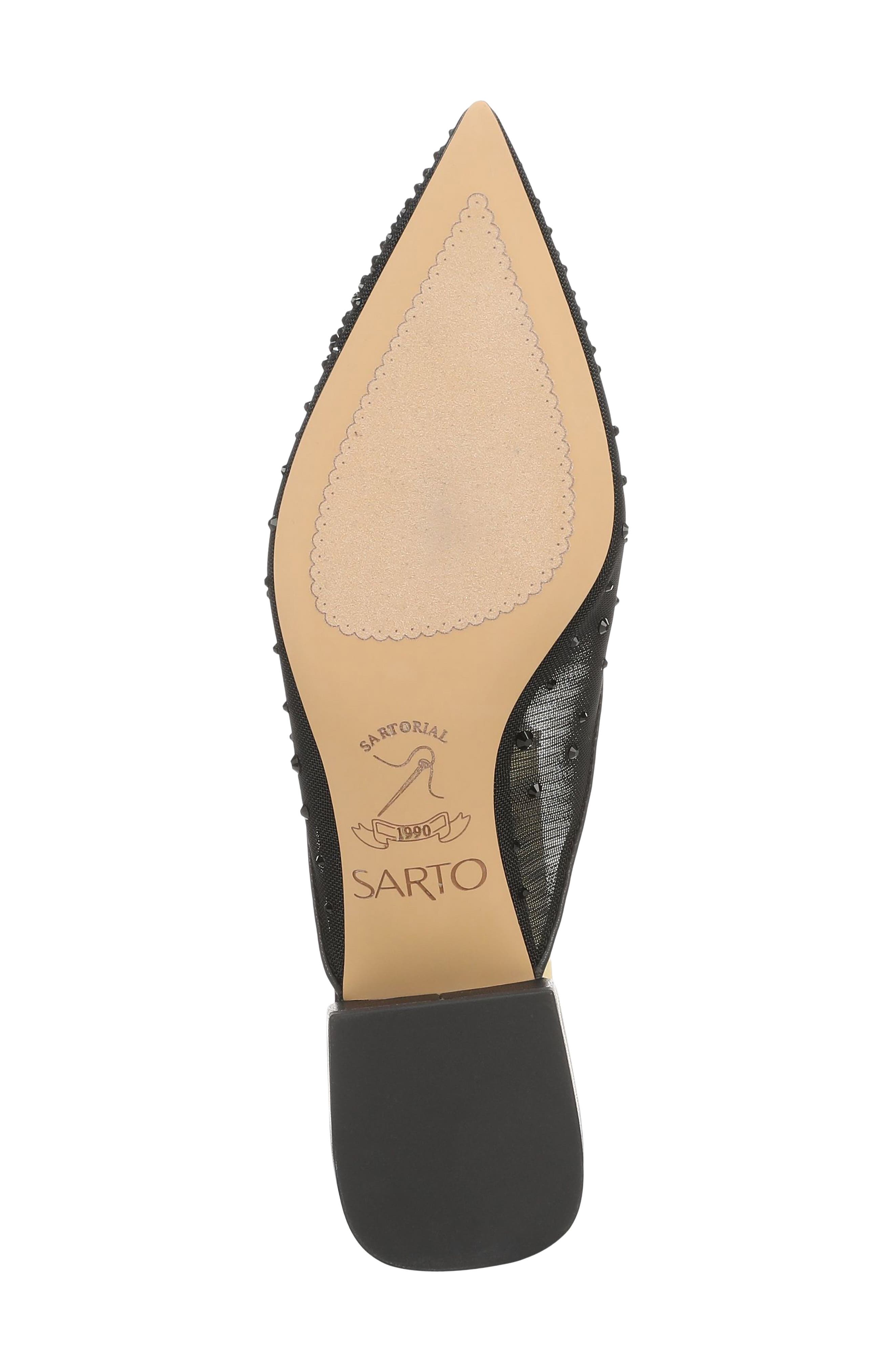 Bennet Mesh Flat Mule, Alternate, color, BLACK MESH FABRIC