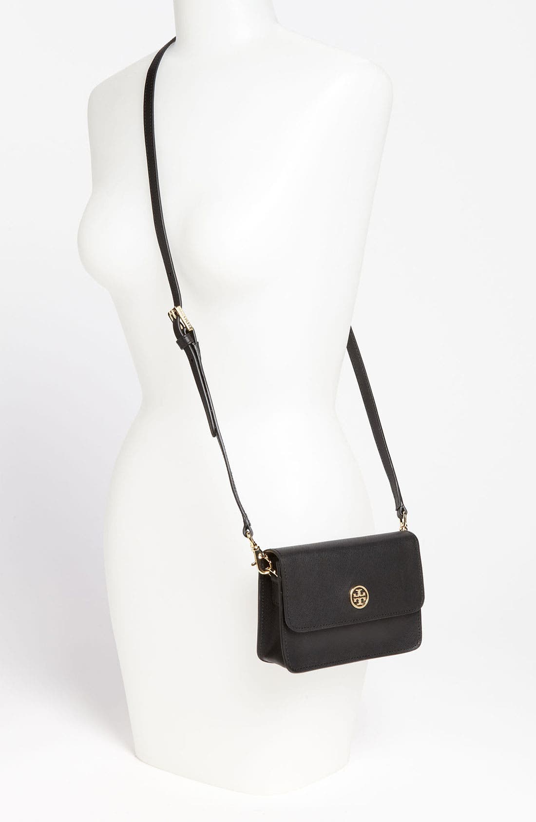 Tory Burch 'Robinson - Mini' Leather Crossbody Bag, Alternate, color, 