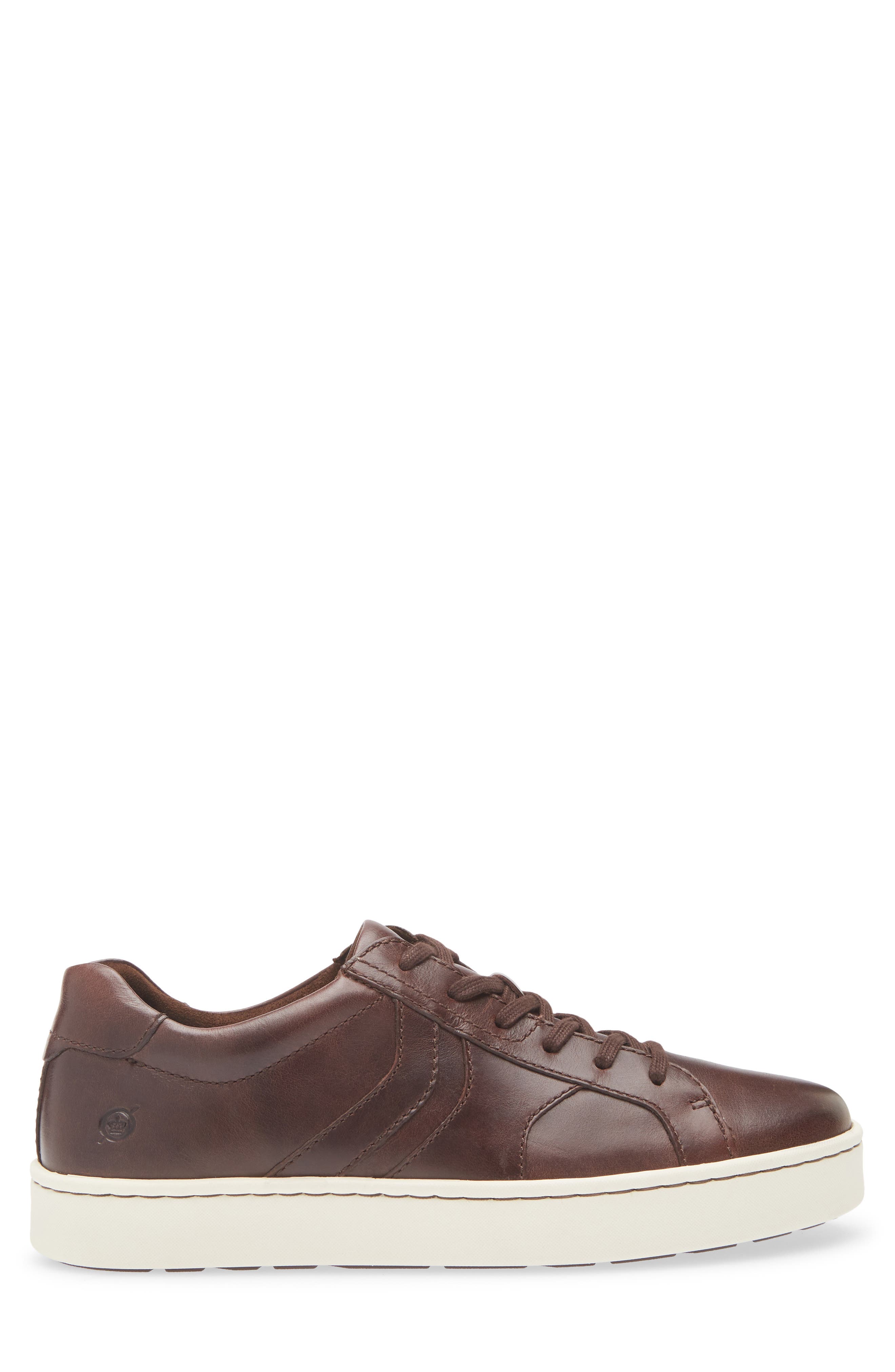 Børn Beck Tie Low Top Sneaker, Alternate, color, Dark Brown