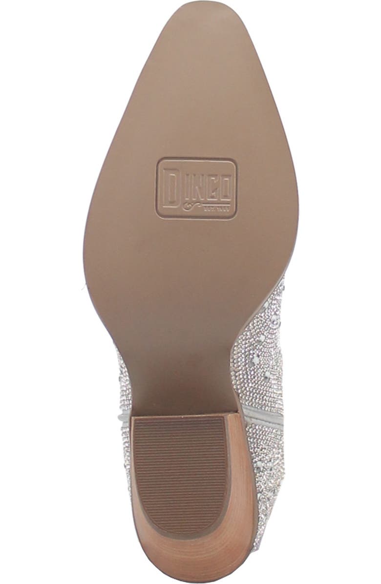 Dingo Silver Dollar Rhinestone Western Boot, Alternate, color, Silver