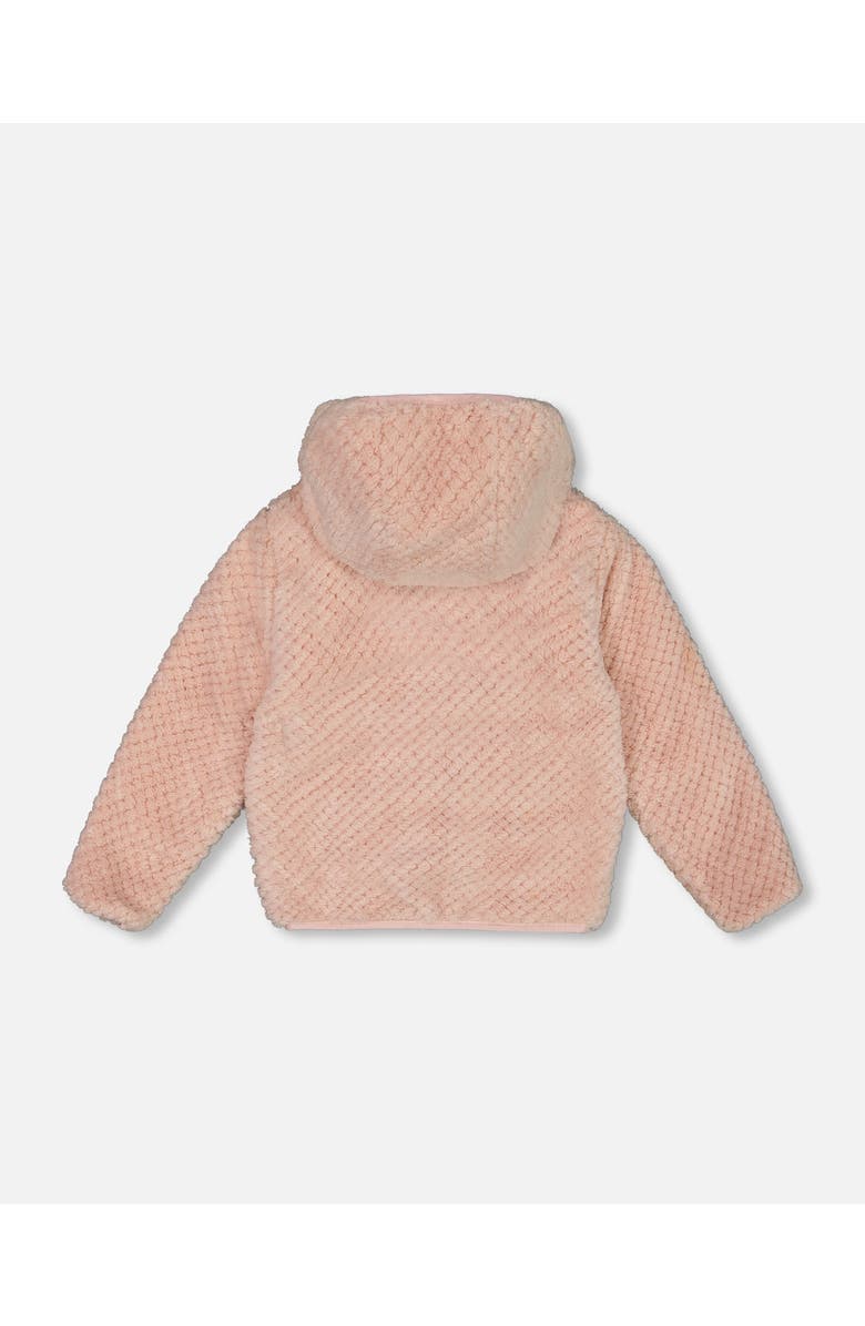 Deux par Deux Girl's Reversible Plush Jacket Pink, Alternate, color, 
