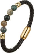 EYE CANDY LOS ANGELES Men's Liam Agate Beaded Bracelet