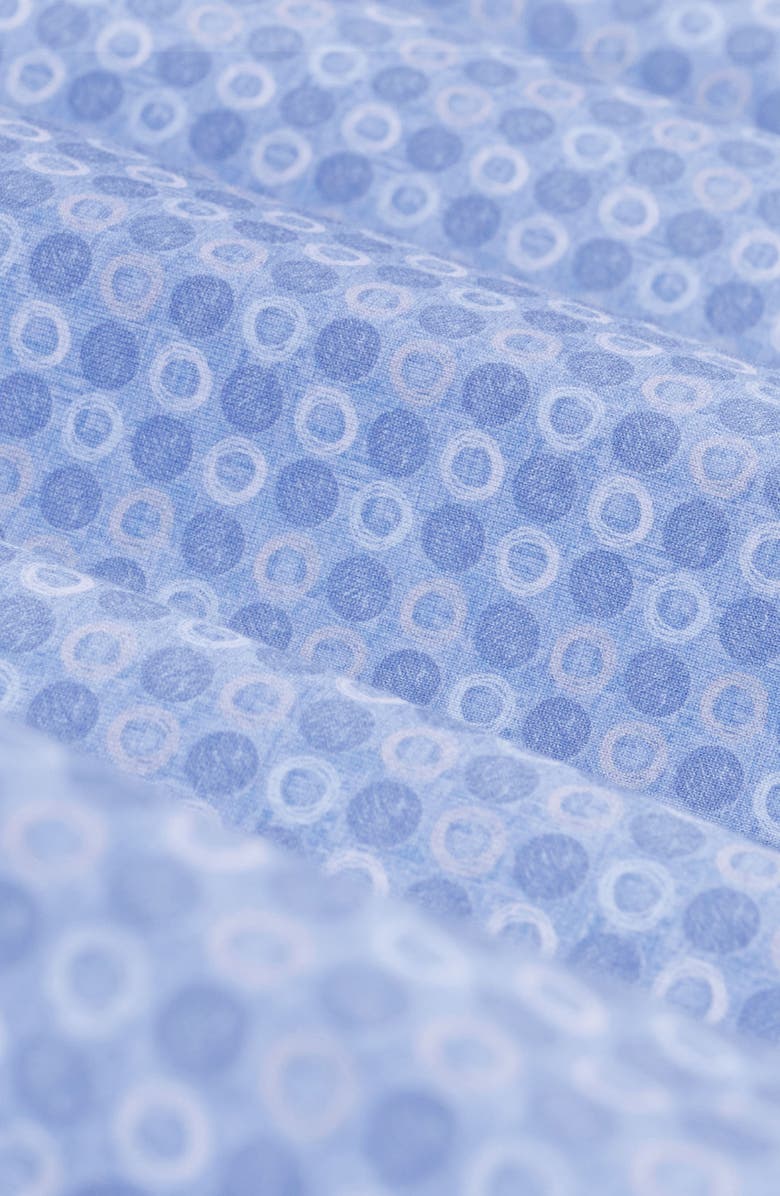 Bugatchi Devon OoohCotton<sup>®</sup> Circle Print Button-Up Shirt, Alternate, color, Air Blue