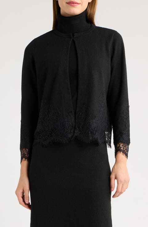 Lace Trim Cardigan