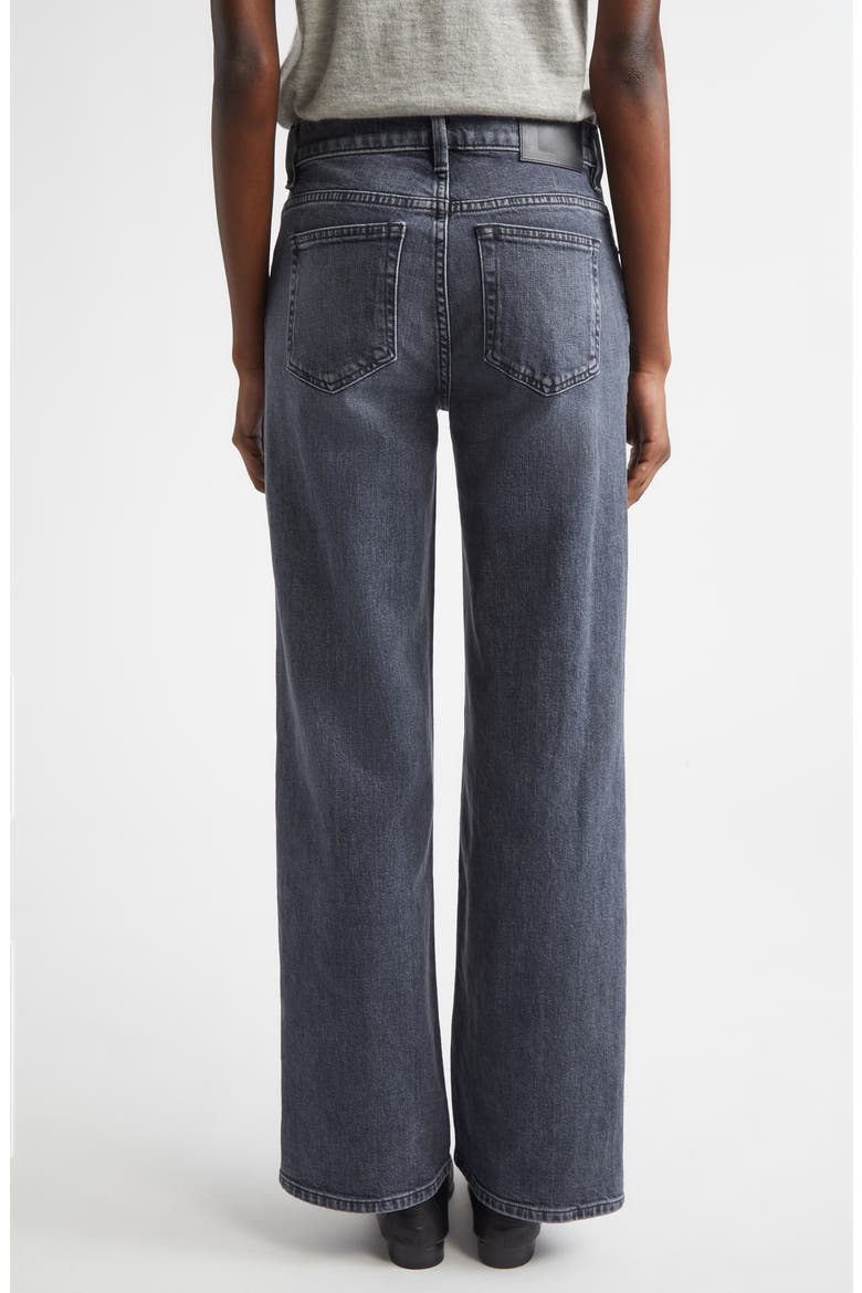 Wyckoff Stretch Denim Wide Leg Jeans, Alternate, color, WASHED SLATE