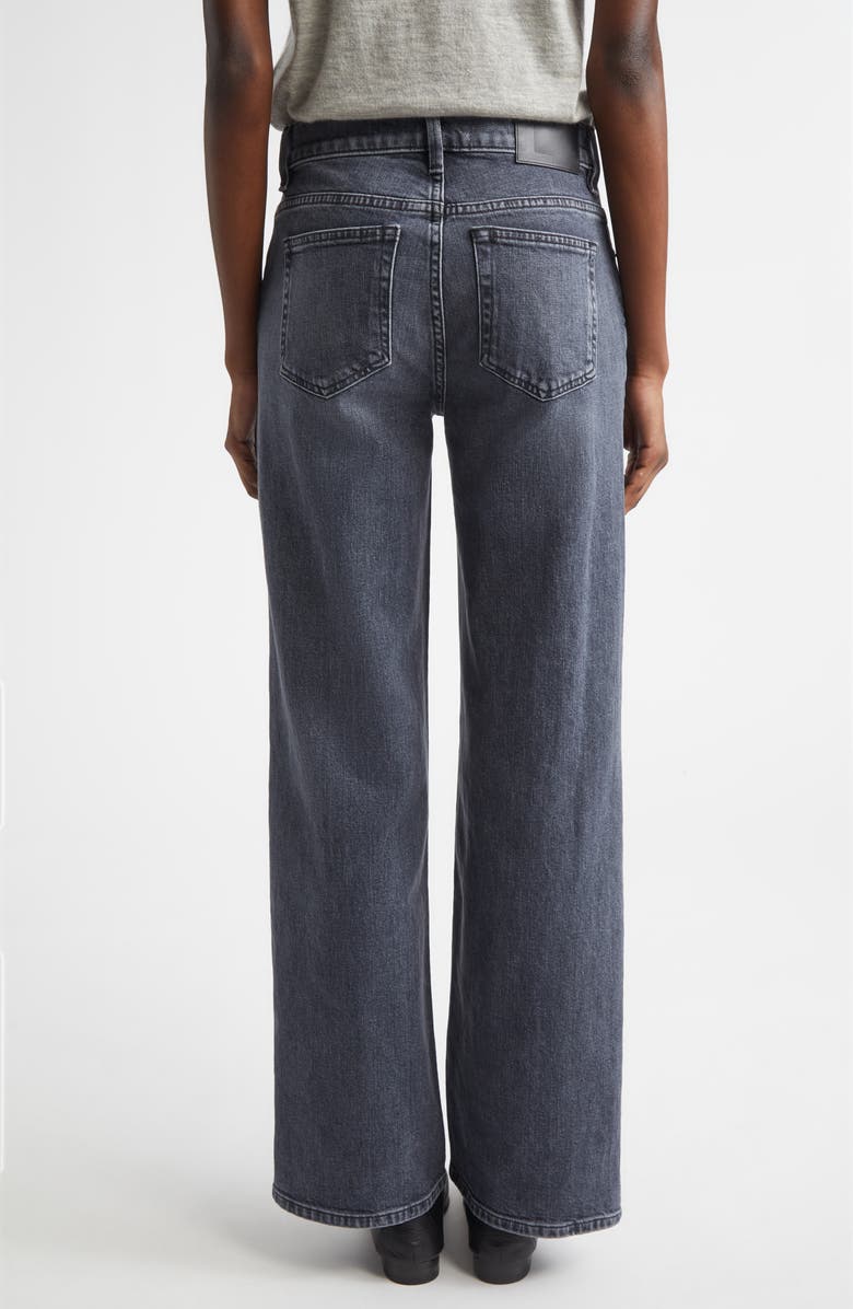 Lafayette 148 New York Wyckoff Stretch Denim Wide Leg Jeans, Alternate, color, Washed Slate