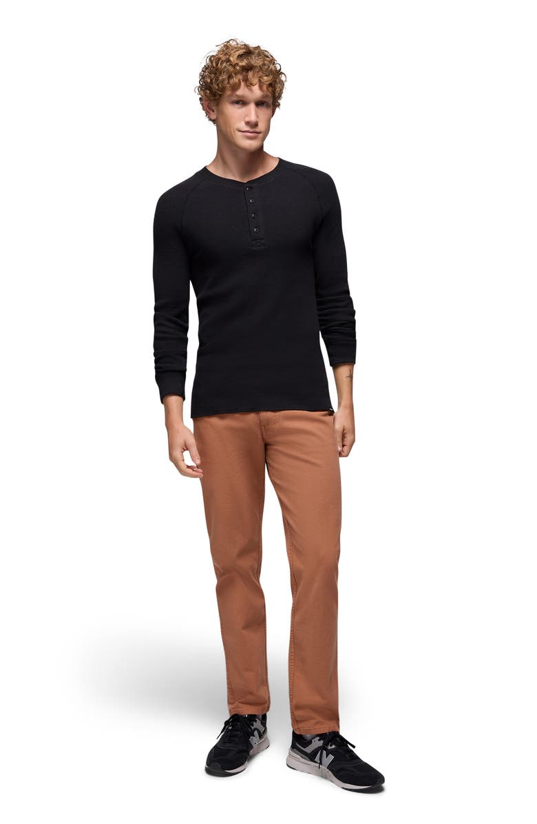 prAna Touchstone Henley, Alternate, color, Black Heather