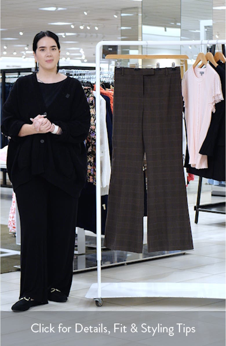 Check Print Straight Leg Suit Pants, sales video thumbnail