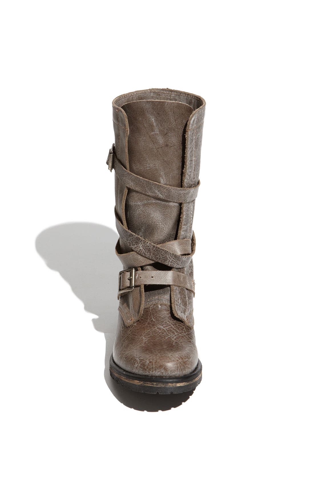 'Banddit Buckle' Boot, Alternate, color, STONE LEATHER