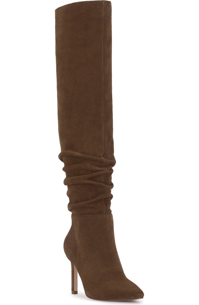 Jessica Simpson Emetta Pointed Toe Over the Knee Boot, Main, color, Maple Oil Suede