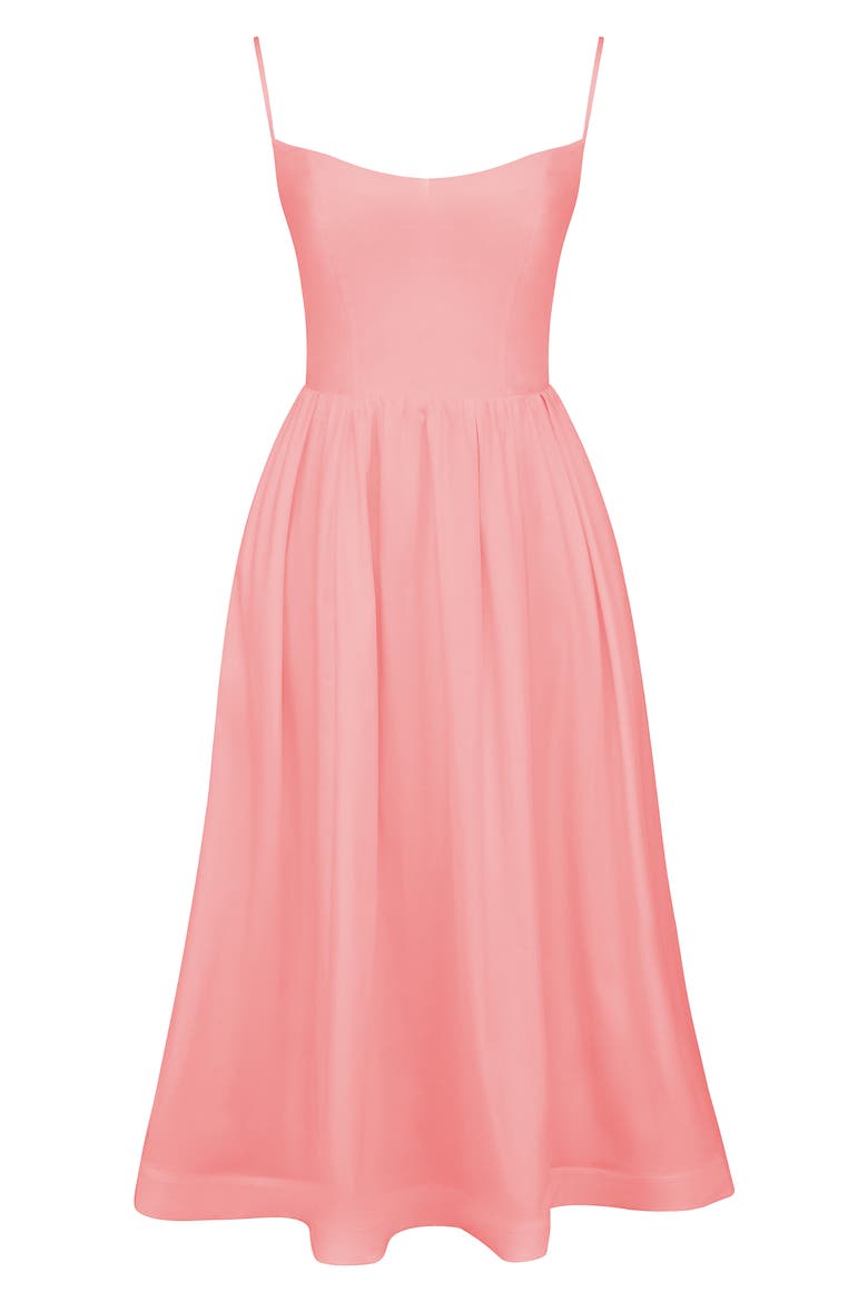 Lolita Corset Cotton Blend Fit & Flare Dress, Alternate, color, BRIGHT PEACH