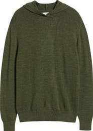 ALEX CRANE Campo Hooded Merino Wool Sweater