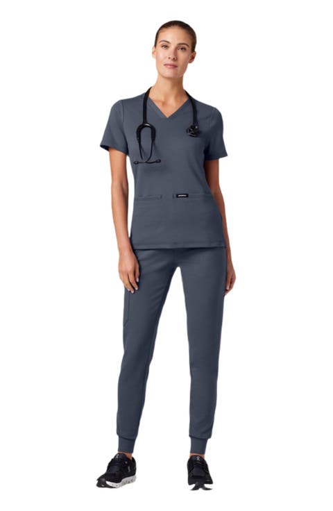 Rubi Women's 6-Pocket Slim Knit Scrub Jogger