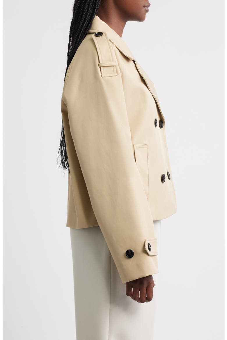 Double Breasted Jacket, Alternate, color, MEDIUM BROWN