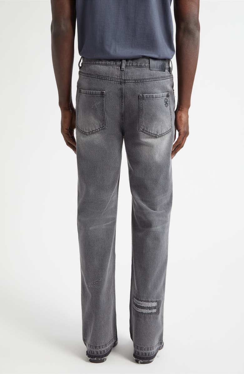 MIDNIGHT RODEO Texoma Distressed Flare Leg Jeans, Alternate, color, Light Gray Wash