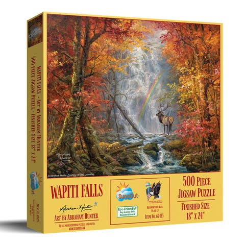 Wapiti Falls 500 piece Jigsaw Puzzle for Adults