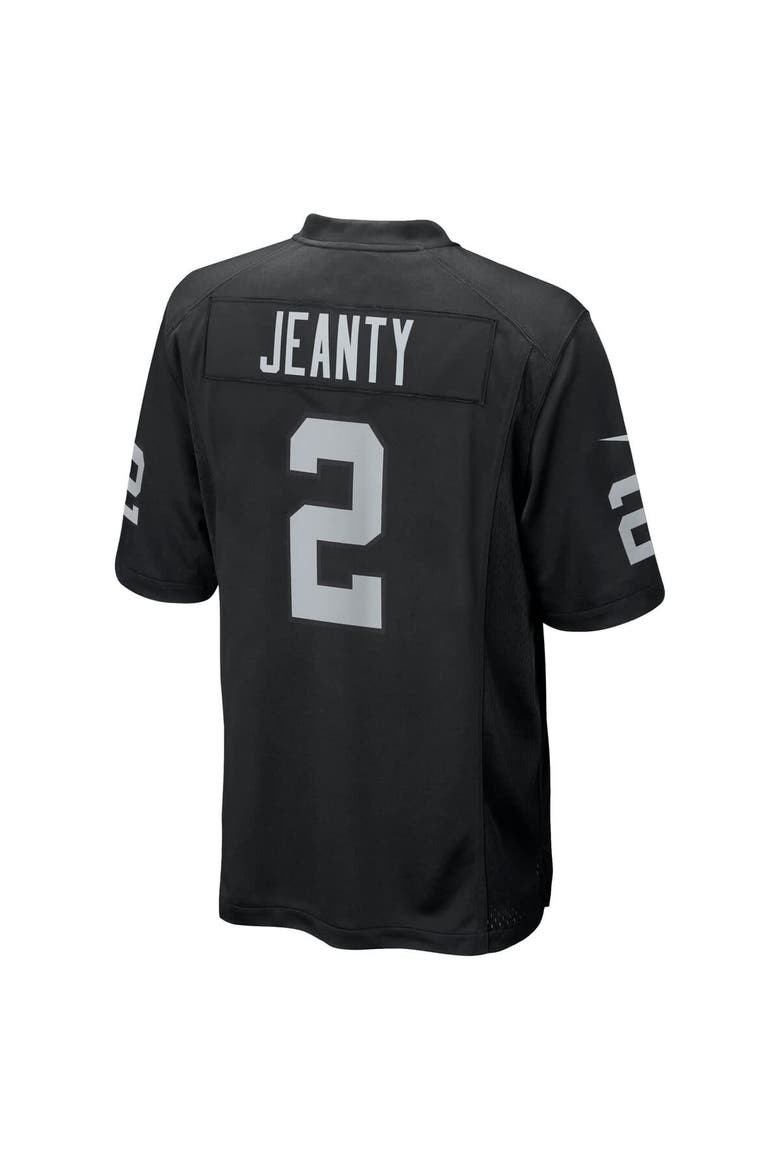 Men's Nike Ashton Jeanty Black Las Vegas Raiders 2025 NFL Draft First Round Pick Game Jersey, Alternate, color, Black