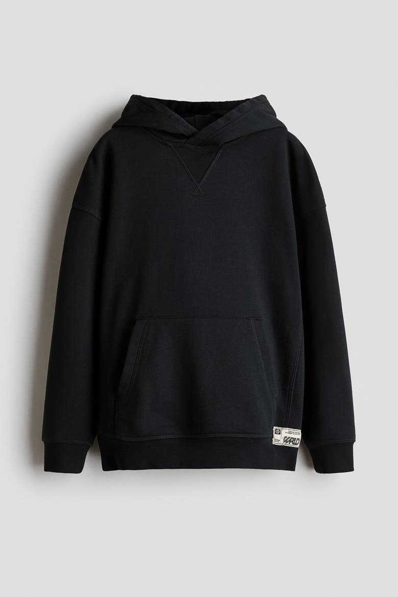 Loose-fit Hoodie, Main, color, Black
