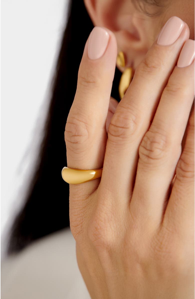 Katie Loxton Aura Dome Ring, Alternate, color, Gold Coated
