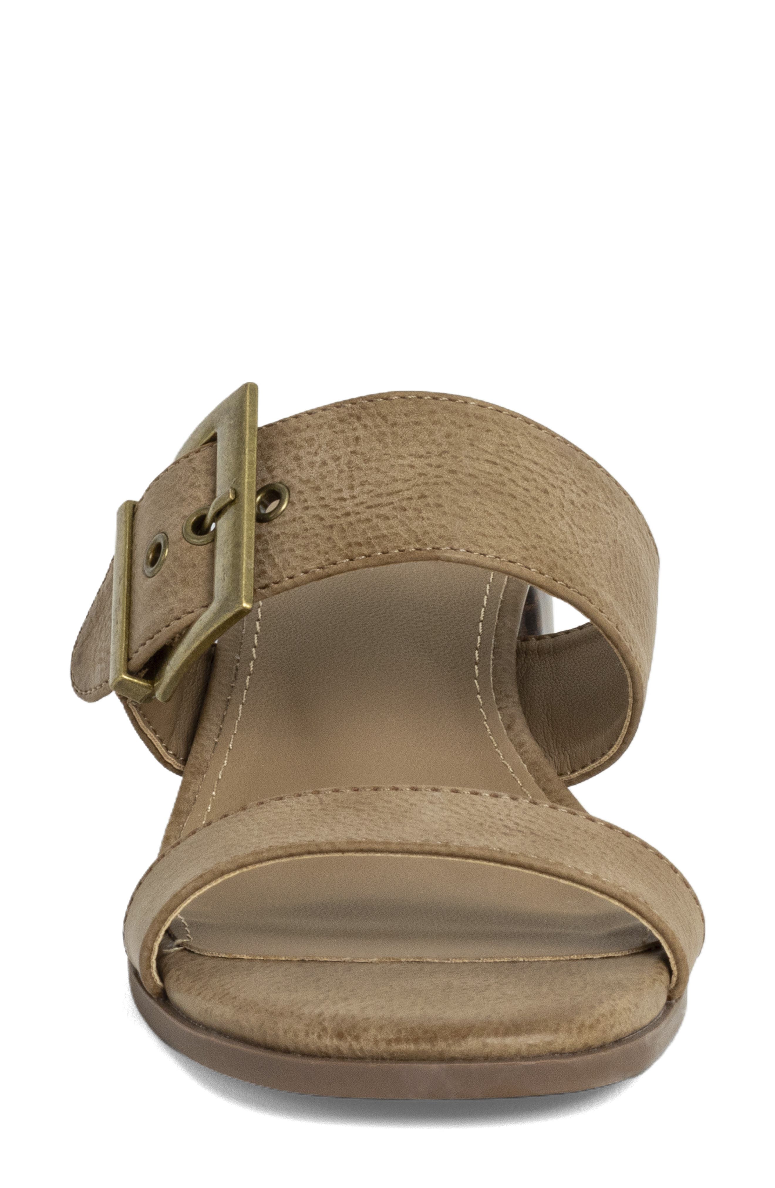 SHUSHOP Eden Slide Sandal, Alternate, color, Taupe
