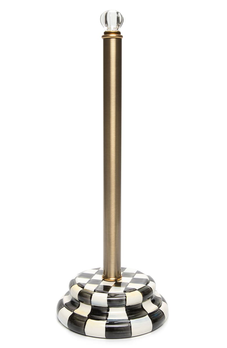 MACKENZIE CHILDS Courtly Check Toilet Tissue Holder, Main, color, Courtly