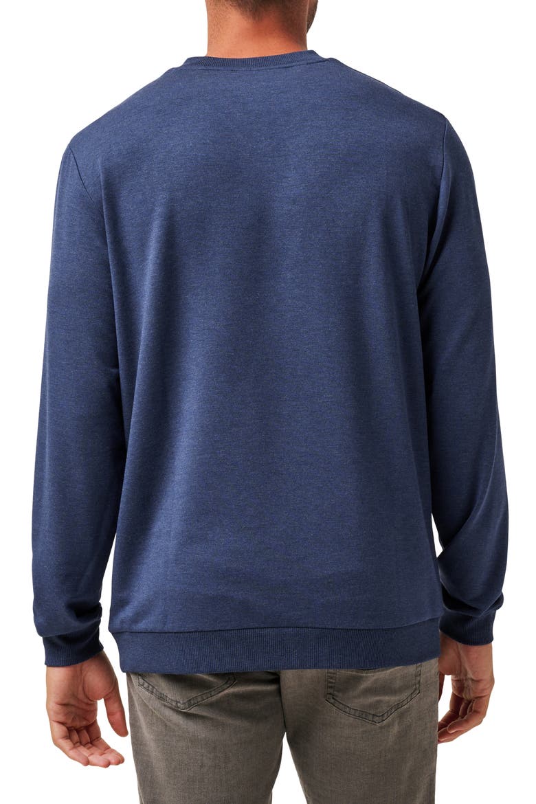 Amenities V-Neck Sweatshirt, Alternate, color, HEATHER BLUE NIGHTS