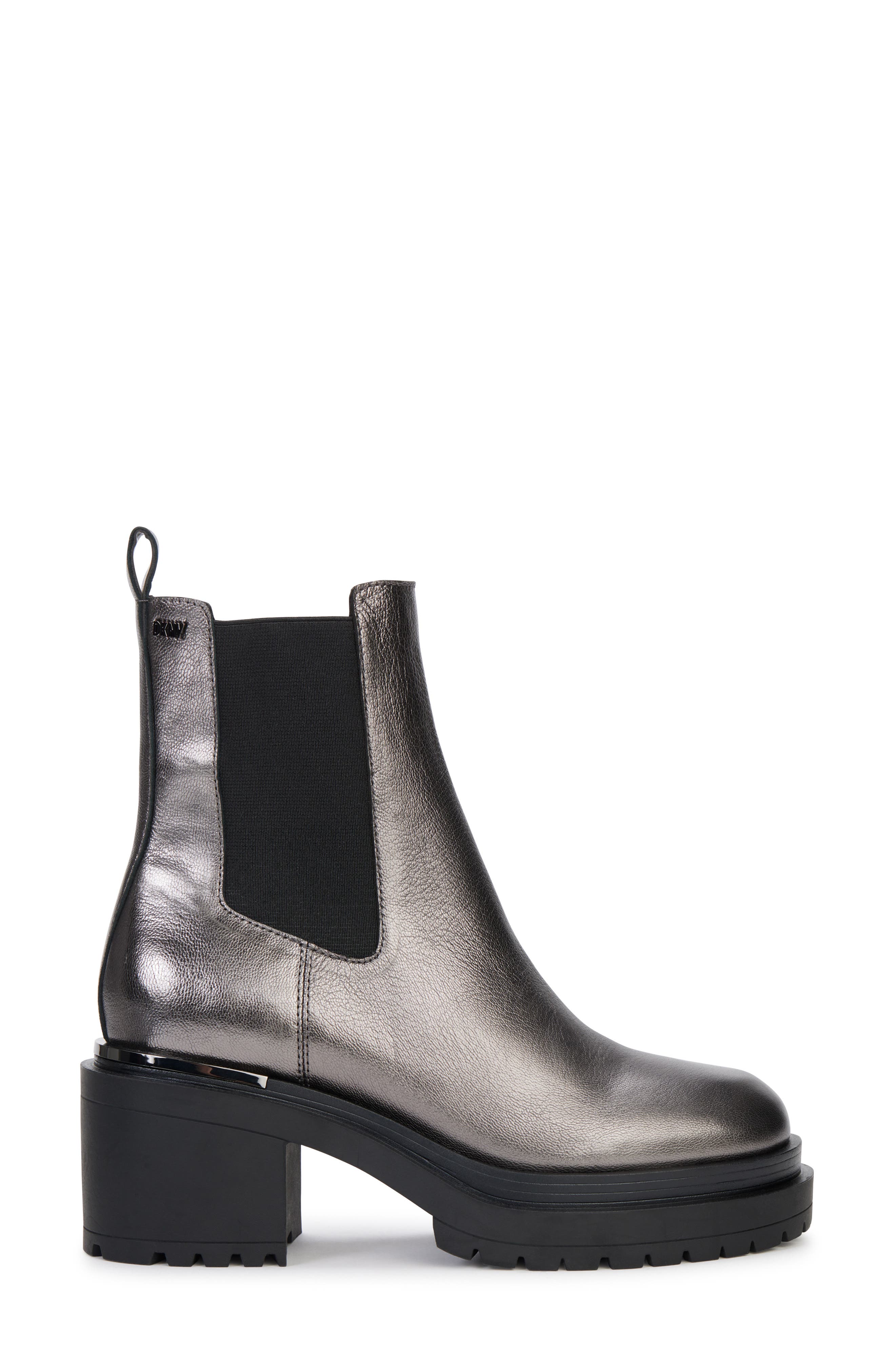 DKNY Patria Chelsea Boot, Alternate, color, Dk Gunmetal