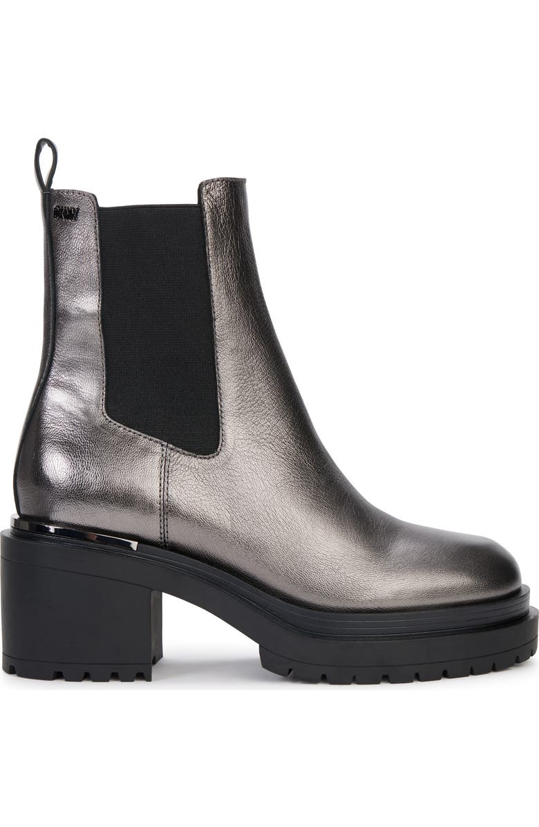 DKNY Patria Chelsea Boot, Alternate, color, Dk Gunmetal