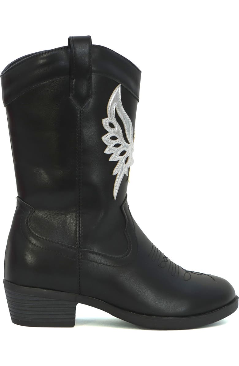 YOKI Kids' Dixi Wing Cowboy Boot, Alternate, color,