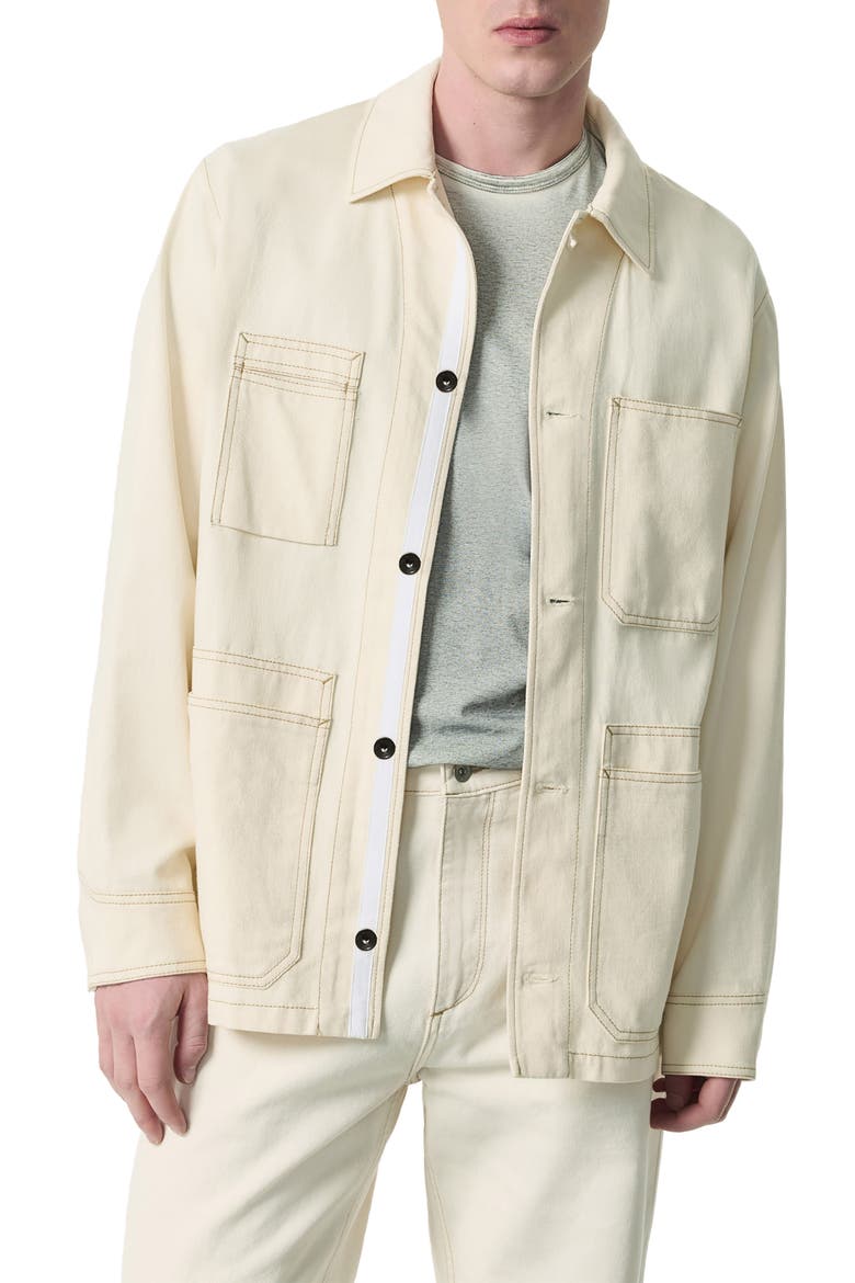 Graham Denim Chore Jacket, Main, color, ECRU
