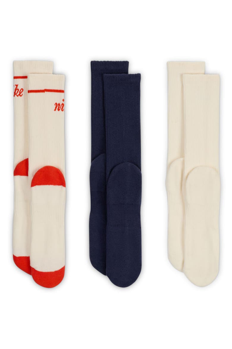 Assorted 3-Pack Dri-FIT Everyday Plus Cushioned Crew Socks, Alternate, color, MULTI-COLOR