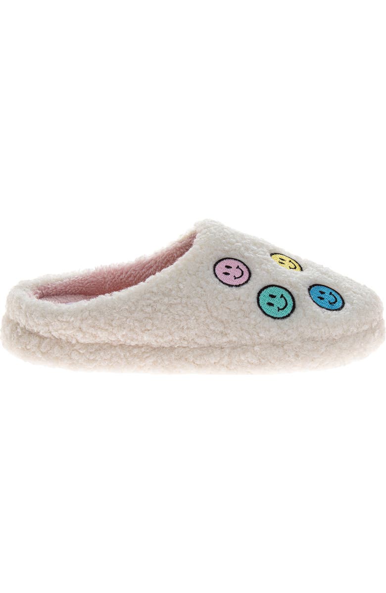 JOSMO Happy & Cozy Scuff Slipper, Alternate, color, White/ Multi