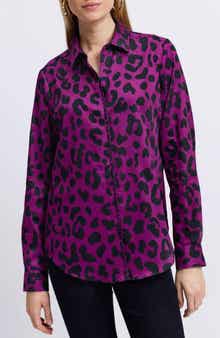 Foxcroft Cheetah Print Shirt