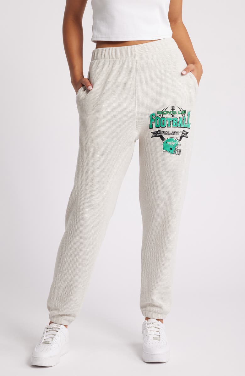 BOYS LIE Don't Fumble Mac Waffle Knit Slim Leg Joggers, Main, color,