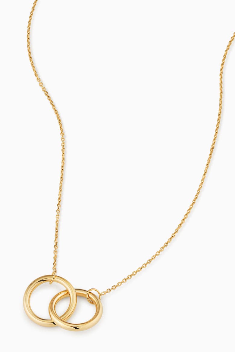 14K Gold Forever Linked Necklace, Alternate, color, Yellow Gold