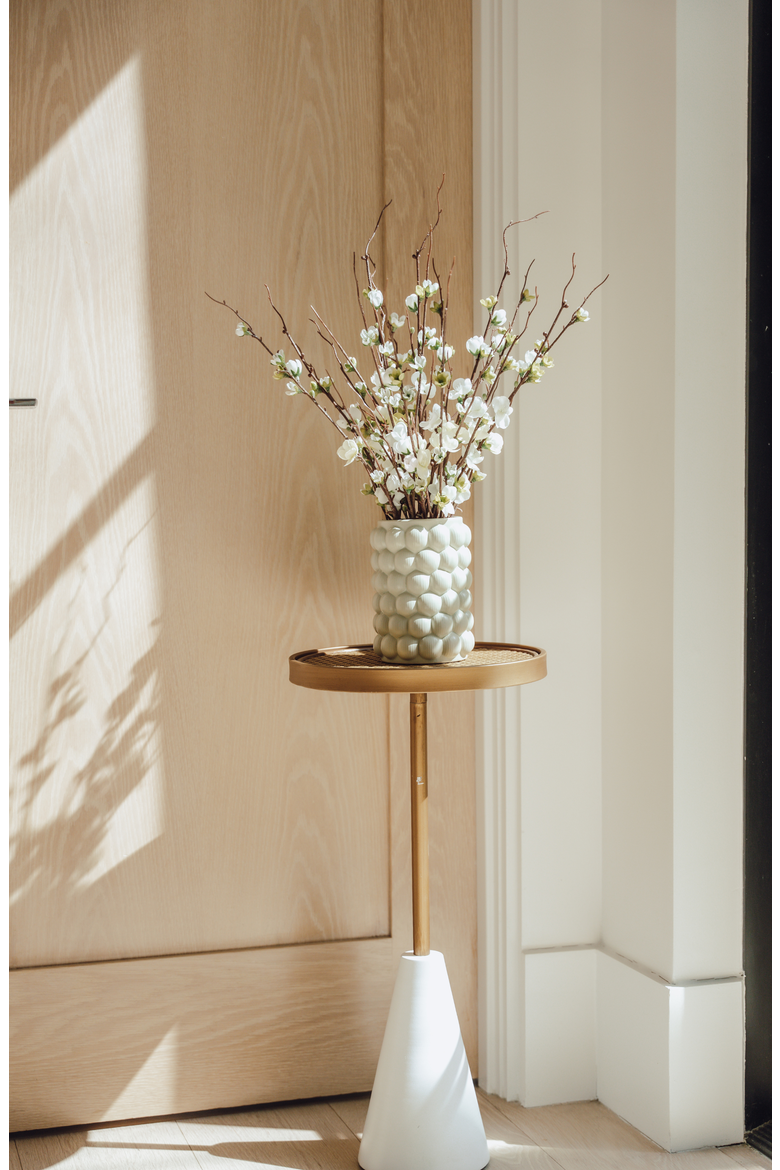 Elettra Quince Bud Arrangement, Alternate, color, Snow